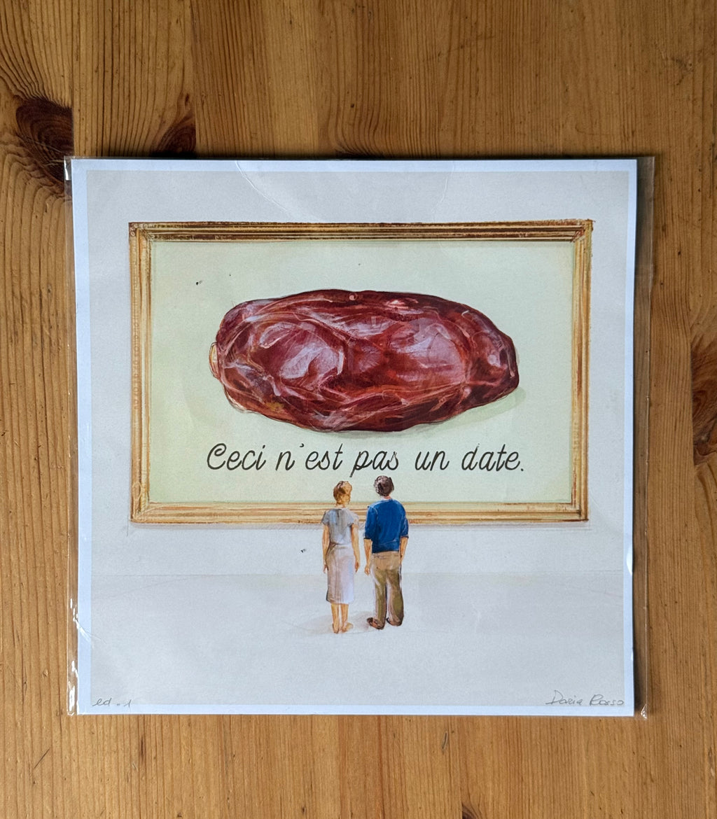 Surreal Humorous Food Illustration Print - Fine Art Paper Kitchen Wall Art Decor