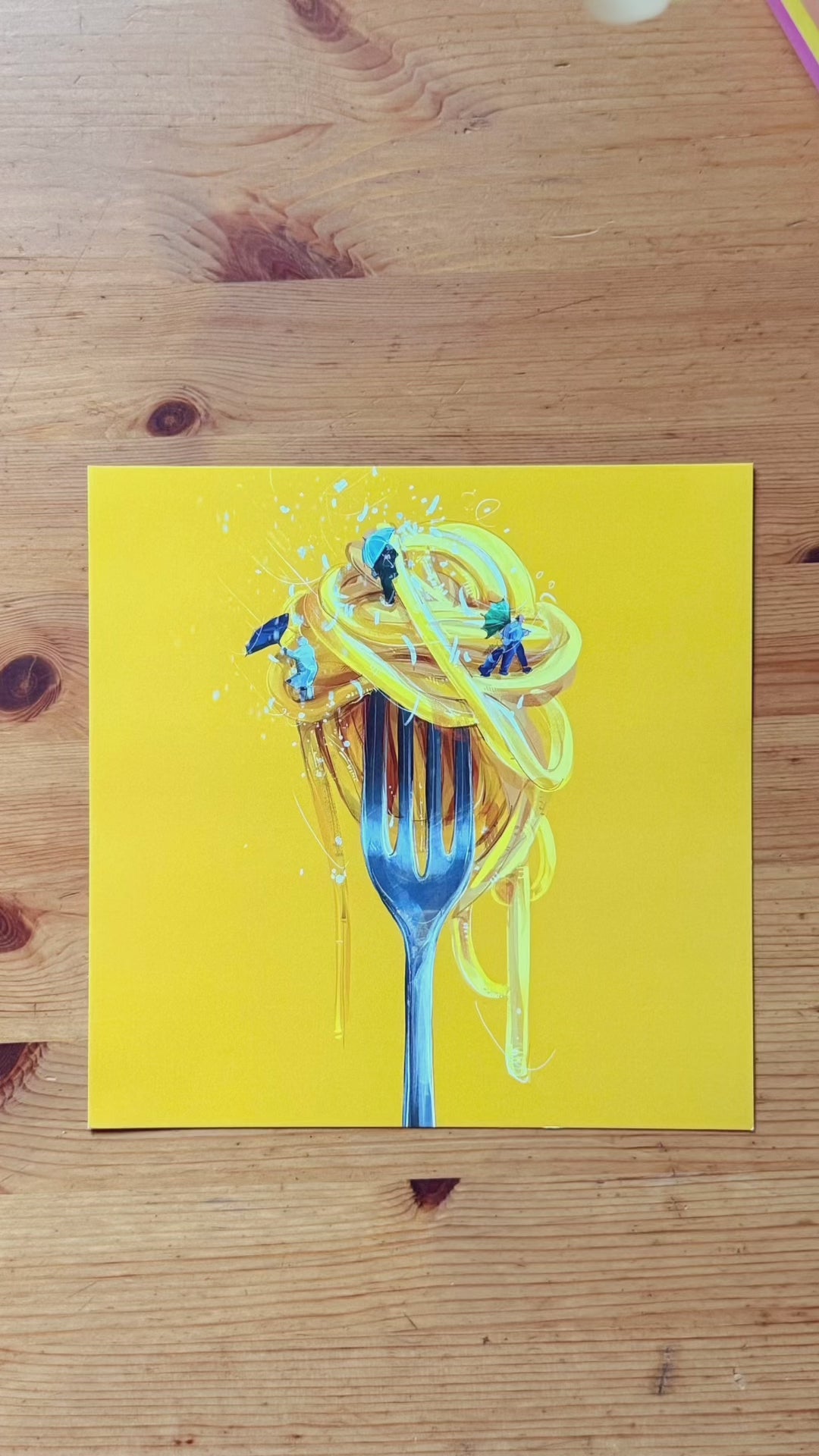 Surreal Food Illustration Print - Humorous Whimsical Kitchen Wall Art Decor